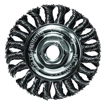 Century Drill & Tool Century Drill & Tool CY76049 4 x 0.63 x 11 in. Knotted Wire Wheel Brush CY76049